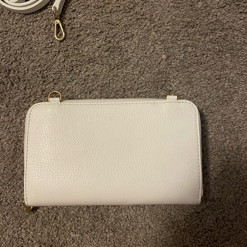 V Italia Made in Italy(Versace) 19.69 Leather Wallet Shoulder Bag, White - Picture 5 of 10
